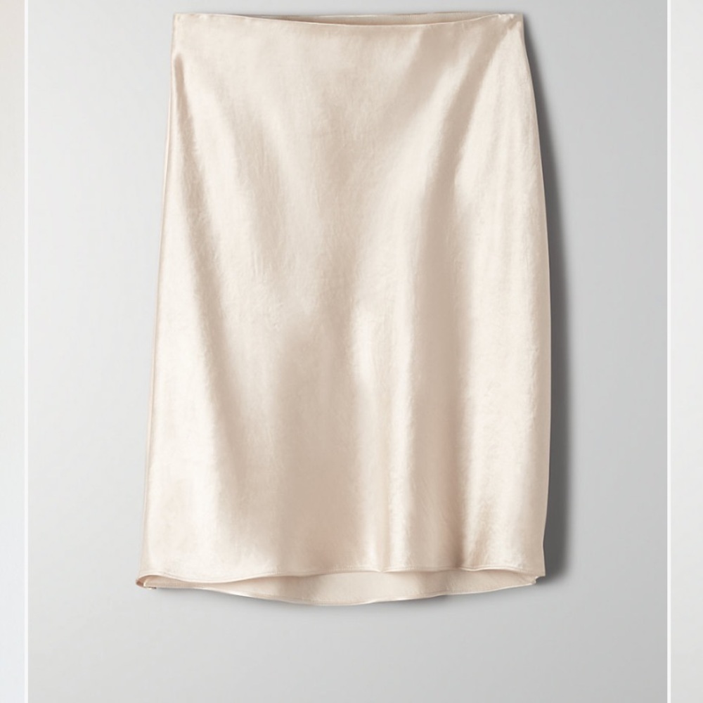 Babaton Mini Silk Slip Skirt